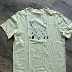 AE Men's Yellow Graphic T-Shirt
